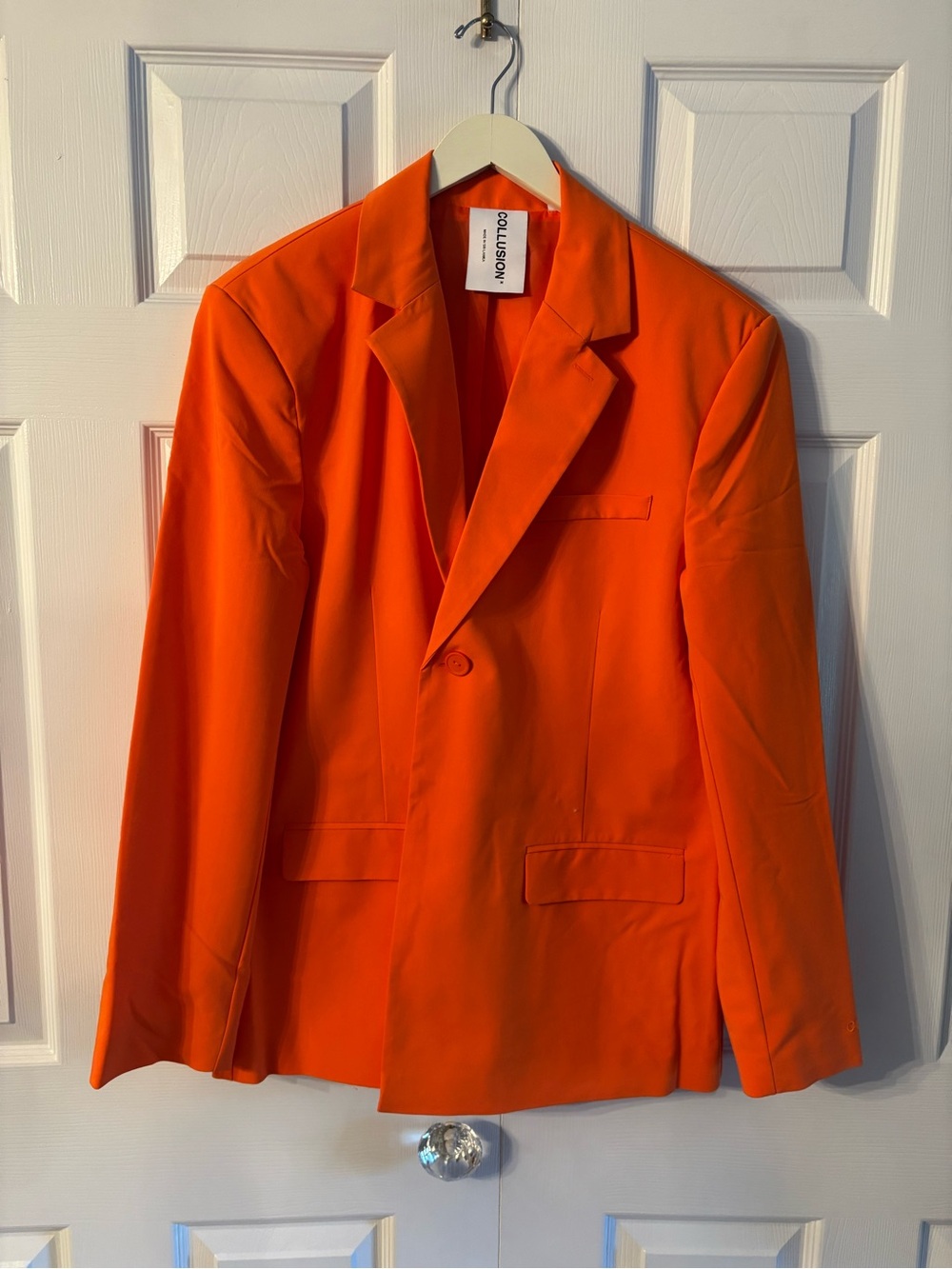 Anderson Orange Single-Breasted Blazer - Bold Orange Men's Blazer